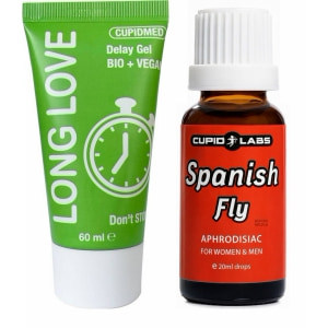Pachet Gel Ejaculare Precoce Long Love 50ml + Picături Afrodisiace Spanish Fly 20ml pe Denysa.ro