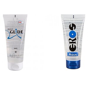 Pachet Lubrifiant Eros Aqua 200ml + Lubrifiant Just Glide Anal 200ml pe Denysa.ro