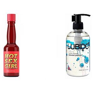 Pachet Lubrifiant Lubido + Afrodisiac Hot Sex Girl 20ml pe Denysa.ro