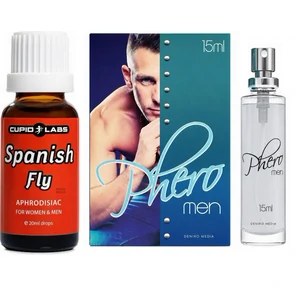 Pachet Parfum cu Feromoni Pheromen 15ml + Picături Afrodisiace Spanish Fly 20ml pe Denysa.ro