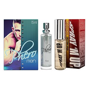 Pachet Parfum cu Feromoni Pheromen 15ml + Spray Erecție Spray M-Up 22ml pe Denysa.ro
