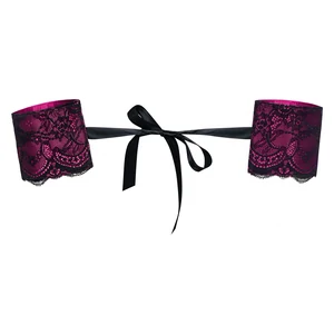 Pachet Cătușe Obsessive Roseberry Mov + Mască Obsessive A710 Negru