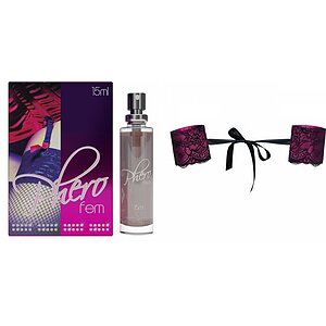 Pachet Parfum Feromoni PheroFem 15ml + Catuse Obsessive Roseberry Mov