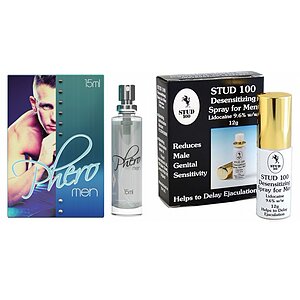 Pachet Parfum Feromoni Pheromen 15ml + Spray Stud 100 Original