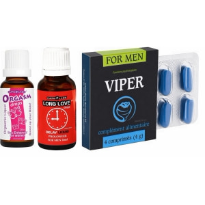 Pachet Pasiune Max: Kit 3-în-1 pentru nopți intense pe Denysa.ro