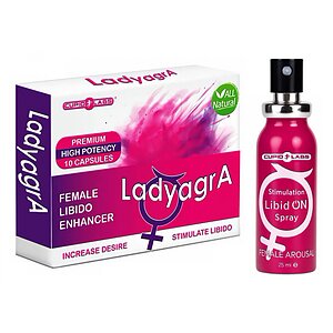 Pachet Pastile Libido Ladyagra 10buc + Spray Femei LibidON 30ml pe Denysa.ro
