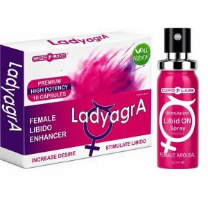 Pachet Pastile Libido Ladyagra 10buc + Spray Femei LibidON 30ml pe Denysa.ro