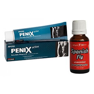 Pachet Picături Afrodisiace Spanish Fly 20ml + Cremă Pentru Potență Penix 75ml pe Denysa.ro