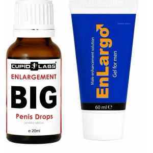 Pachet Picături Big Penis Drops 20ml + Cremă Mărirea Penisului Enlargo 100ml Pachet Picături Big Penis Drops 20ml + Cremă Mărirea Penisului Enlargo 100ml pe Denysa.ro