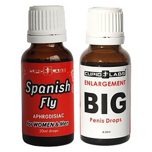 Pachet Picături Big Penis Drops 20ml + Picături Afrodisiace Spanish Fly 20ml pe Denysa.ro