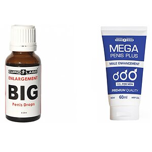 Pachet Picaturi Big Penis Drops 20ml Si Gel Marire Penis Mega Penis Plus 65ml