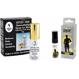Pachet Pjur Superhero 20ml + Spray Stud 100