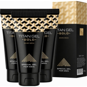 Pachet Promoțional 3 x Gel Titan Gold, Pentru Bărbați, 50 ml pe Denysa.ro