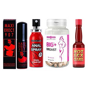 Spray Potenta Pachet Seducție Totală: Mărire, Erecție și Plăcere