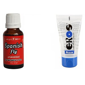 Pachet Spanish Fly + Lubrifiant Eros Aqua pe Denysa.ro
