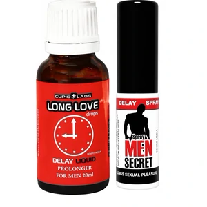 Pachet Spray Ejaculare Precoce Men Secret 15ml + Picături Ejaculare Precoce Long Love 20ml pe Denysa.ro