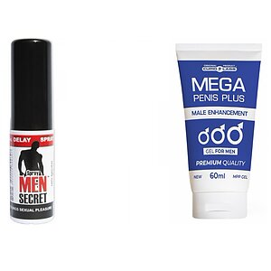 Pachet Spray Men Secret Și Gel Mega Penis Plus