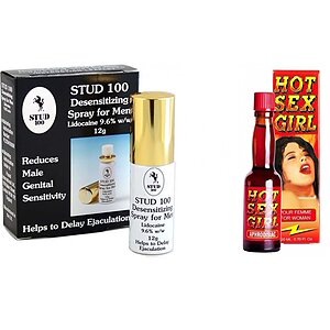 Pachet Spray Stud 100 Original + Afrodisiac Hot Sex Girl 20ml