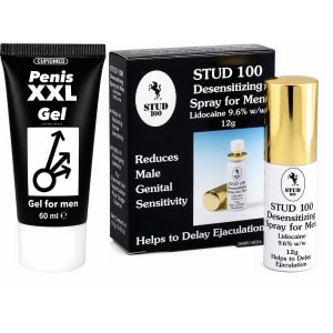 Pachet Spray Stud 100 Original + Gel Mărirea Penisului Mr XXL Gel 50ml pe Denysa.ro