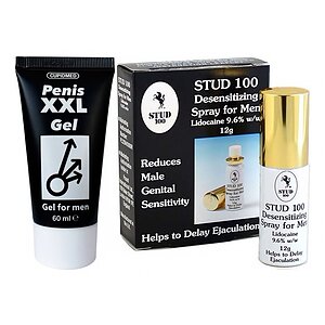Pachet Spray Stud 100 Original + Gel Mărirea Penisului Mr XXL Gel 50ml