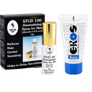 Pachet Spray Stud 100 Original + Lubrifiant Eros Aqua 50ml pe Denysa.ro