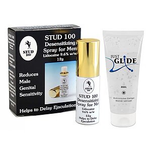 Pachet Spray Stud 100 Original + Lubrifiant Just Glide Anal 200ml pe Denysa.ro