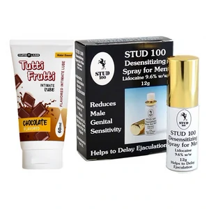 Pachet Spray Stud 100 Original + Lubrifiant Pentru Sex Oral Chocolate 100ml pe Denysa.ro