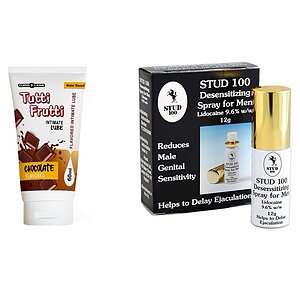 Pachet Spray Stud 100 Original + Lubrifiant Pentru Sex Oral Chocolate 100ml