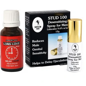 Pachet Spray Stud 100 Original + Picături Ejaculare Precoce Long Love 20ml pe Denysa.ro