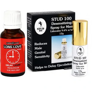 Pachet Spray Stud 100 Original + Picături Ejaculare Precoce Long Love 20ml pe Denysa.ro