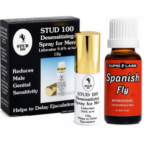 Pachet Spray Stud 100 Original Și Picături Afrodisiace Spanish Fly 20ml pe Denysa.ro