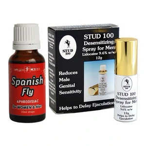 Pachet Spray Stud 100 Original Și Picături Afrodisiace Spanish Fly 20ml pe Denysa.ro