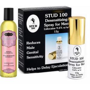 Pachet Spray Stud 100 Original + Ulei Masaj Grădina Plăcerii Kama Sutra 236ml Pachet Spray Stud 100 Original + Ulei Masaj Grădina Plăcerii Kama Sutra 236ml pe Denysa.ro