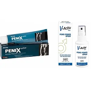 Pastile Pt Erectie Pachet Spray V-activ Penis Power For Men 50ml + Crema Pentru Potenta Penix 75ml