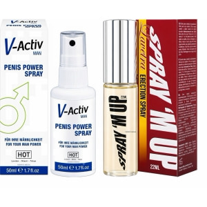 Pachet Spray V-activ Penis Power For Men + Spray Erecție Spray M-Up pe Denysa.ro