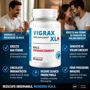 Pastile Creștere Penis Vigrax XL 60capsule