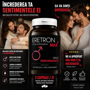 Pastile Erecție Și Potență Eretron Max 30 capsule