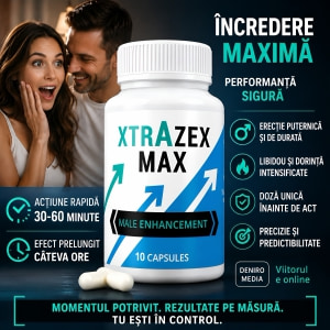 Pastile Erecție Și Potență Xtrazex Max 10capsule