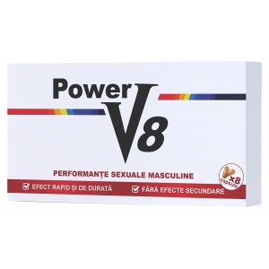 Pastile Pentru Erecție Și Potență Power V8 8buc pe Denysa.ro