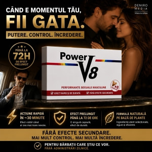Pastile Pentru Erecție Și Potență Power V8 8buc