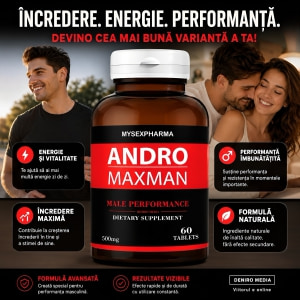 Pastile Pentru Mărirea Penisului Andro MaxMan 60buc