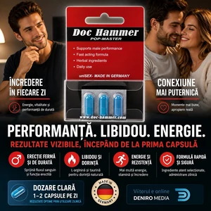 Pastile Potență Doc Hammer Pop-Master 3buc