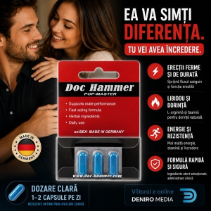 Pastile Potență Doc Hammer Pop-Master 3buc