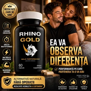 Pastile Rhino Gold Pentru Mărirea Penisului 60capsule