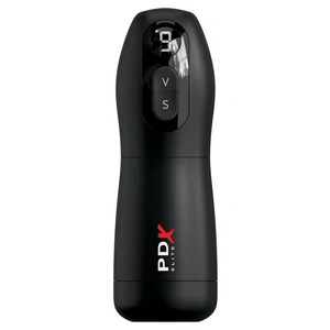 PDX Elite Masturbator Automat 7 Vibrații 7 Sucțiuni Reîncărcabil Negru
