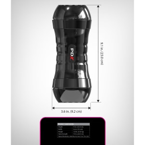 PDX Extreme - Masturbator Dublu 2 Capete, Auto-lubrifiere