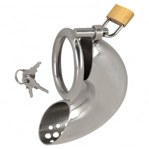 Penis cage curved Argintiu pe Denysa.ro