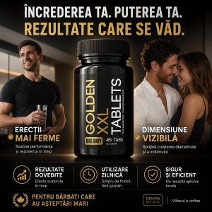 Pilule Mărire Penis Aurie XXL 45capsule
