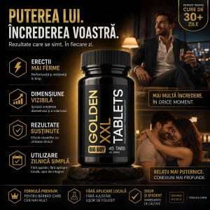 Pilule Mărire Penis Aurie XXL 45capsule