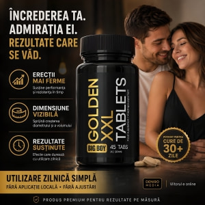 Pilule Mărire Penis Aurie XXL 45capsule